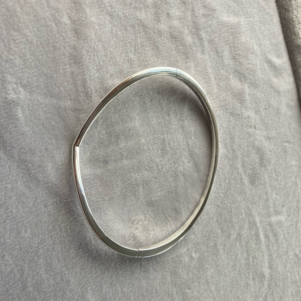 Pandora sterling silver Wishbone bangle.